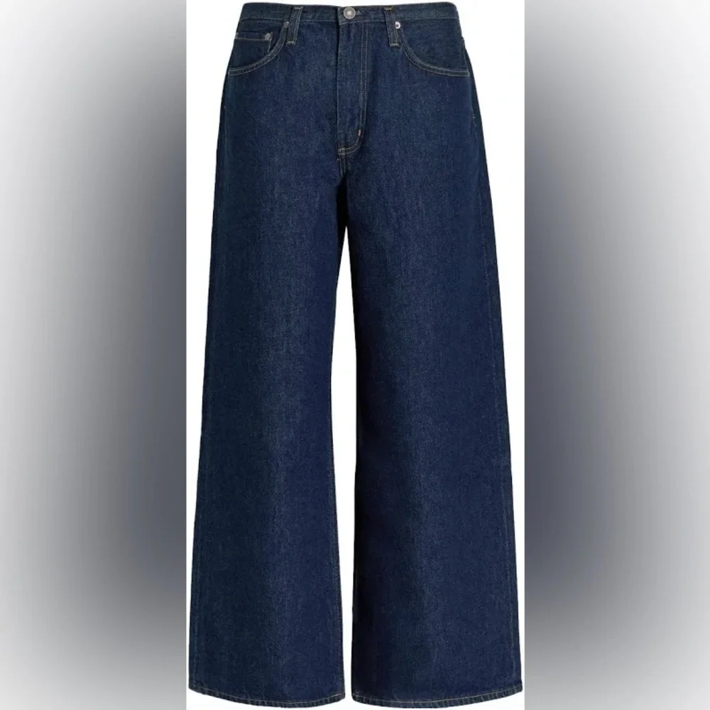 Agolde NWT size 28 Clara Jeans 
Low Rise Baggy Flare whisper dark blue - Picture 4 of 13